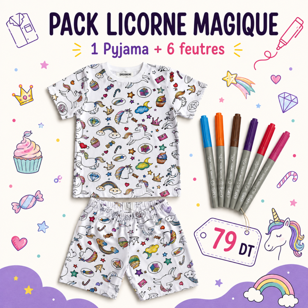 pack licorne magique pour enfants