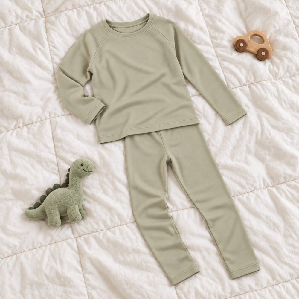 Ensemble seconde peau beige clair Dreamini à plat