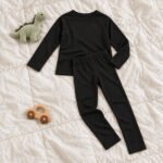 Ensemble seconde peau noir Dreamini à plat